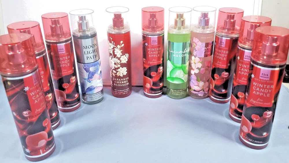 Bath & Body Works Fine Fragrance Mist 8oz Lot of 11 Winter Candy Apple Mixed NEW